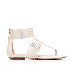 Aquazzura Ravello metallic accent strappy sandals